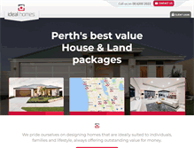 Tablet Screenshot of idealhomes.com.au
